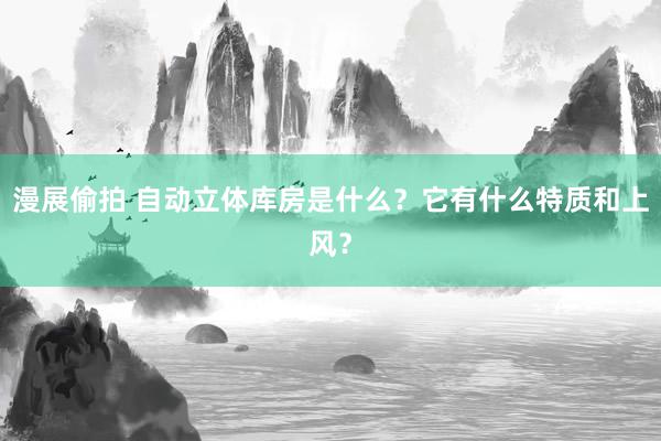 漫展偷拍 自动立体库房是什么？它有什么特质和上风？