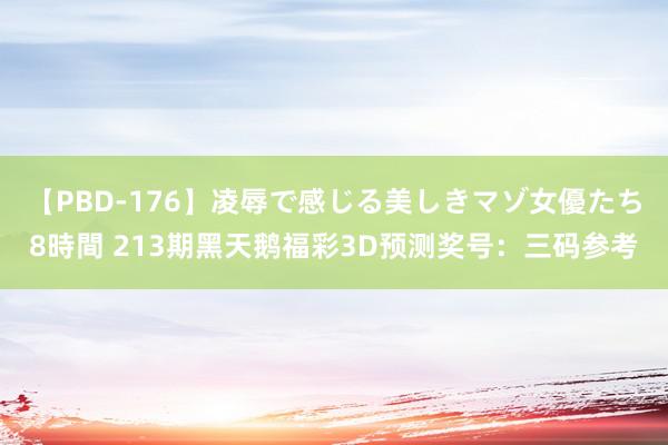 【PBD-176】凌辱で感じる美しきマゾ女優たち8時間 213期黑天鹅福彩3D预测奖号：三码参考