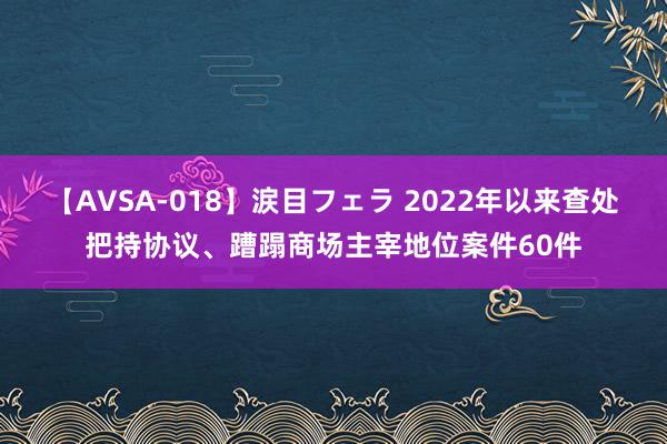 【AVSA-018】涙目フェラ 2022年以来查处把持协议、蹧蹋商场主宰地位案件60件